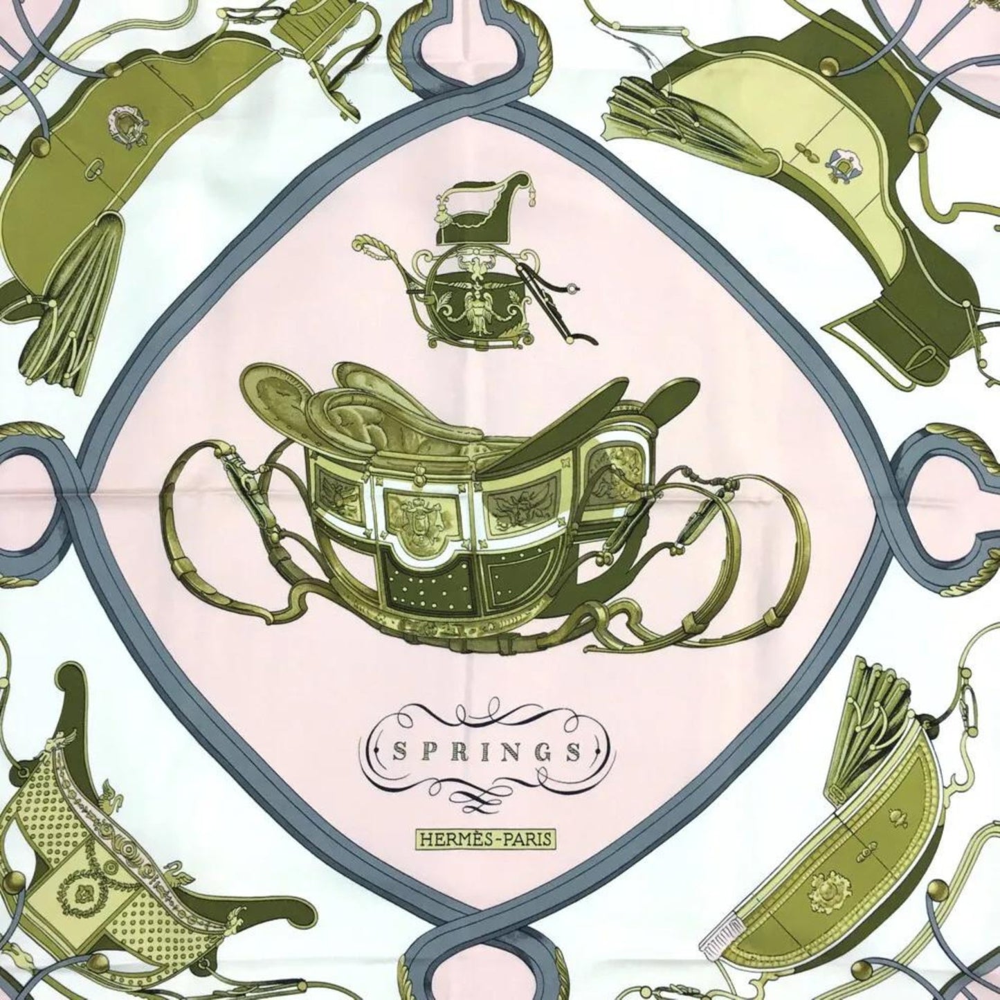 Hermes Springs Silk Scarf, Carre 90