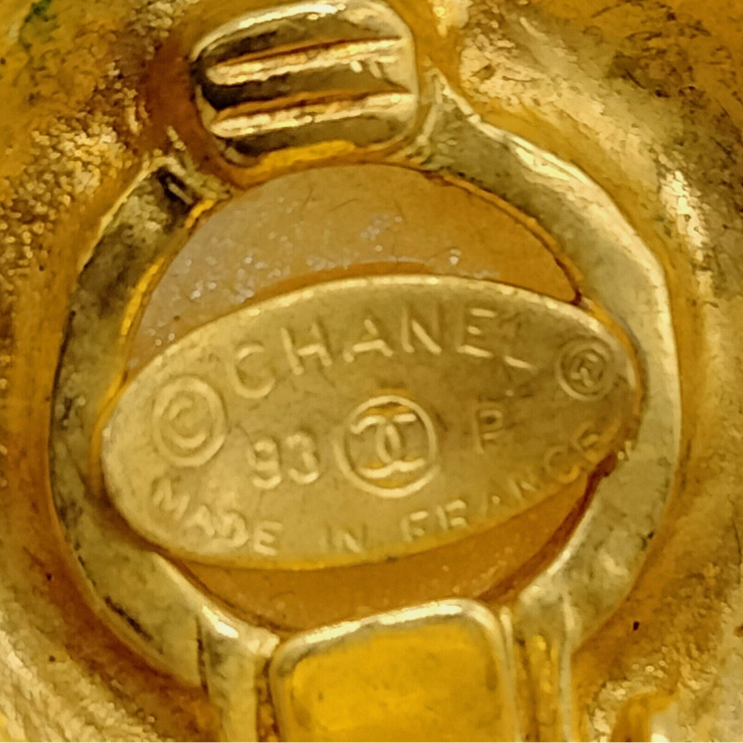 Chanel 24k Gold-Plated Faux Pearl Clip-on Earrings