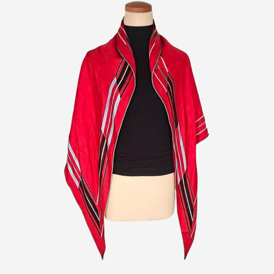 Hermes Rosange GM Scarf Stole Red