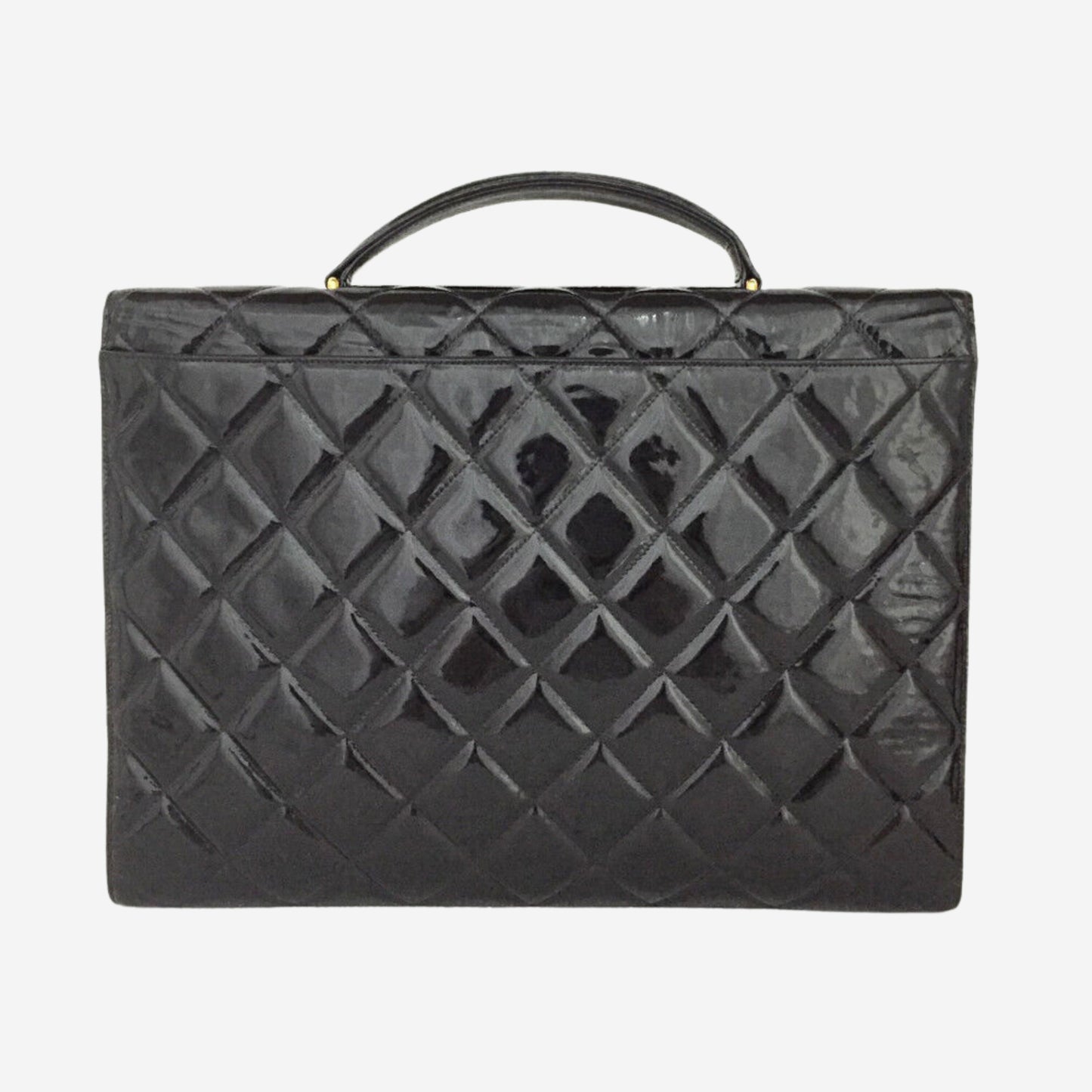 Chanel Patent Leather Brief Case