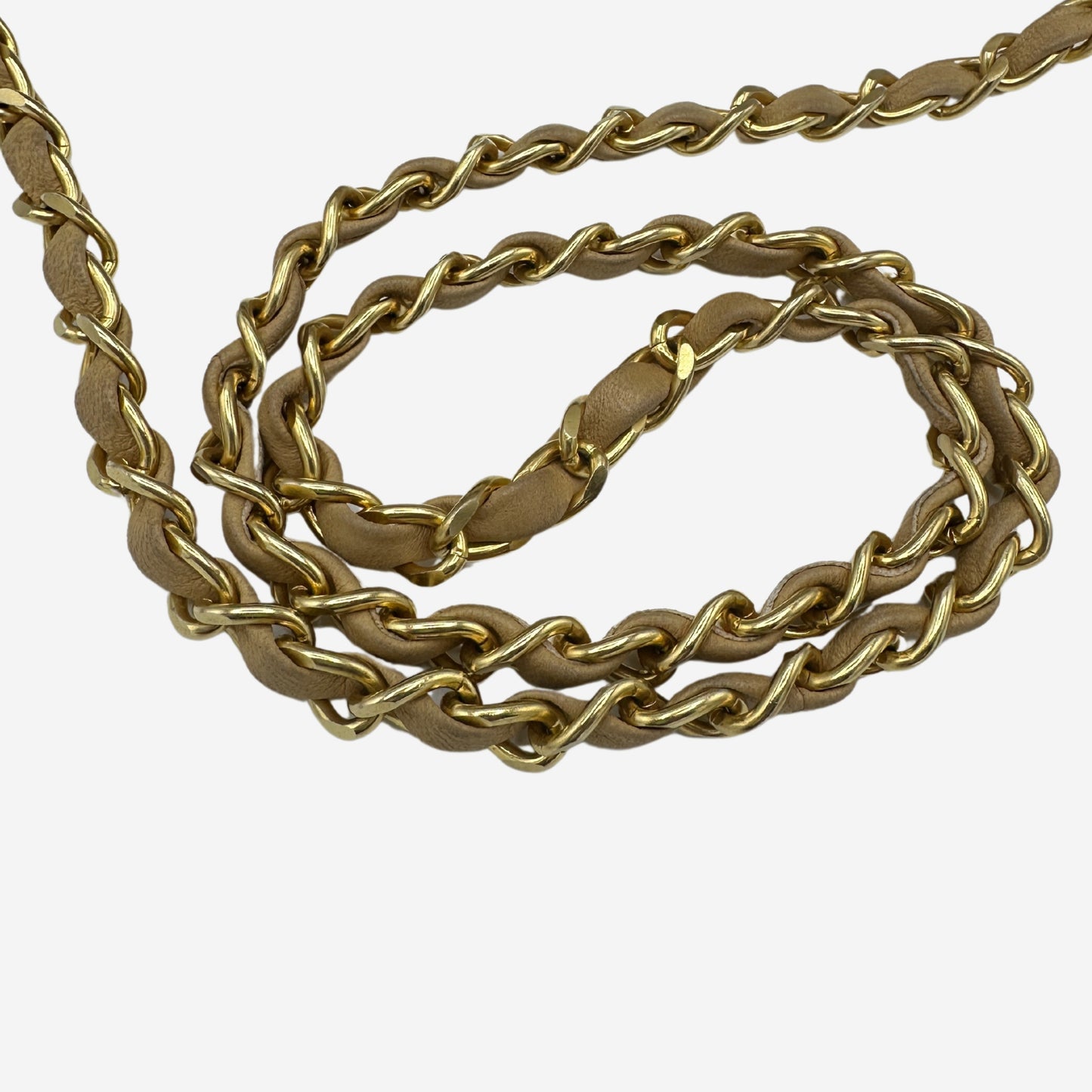 Chanel Beige Lambskin Halfmoon