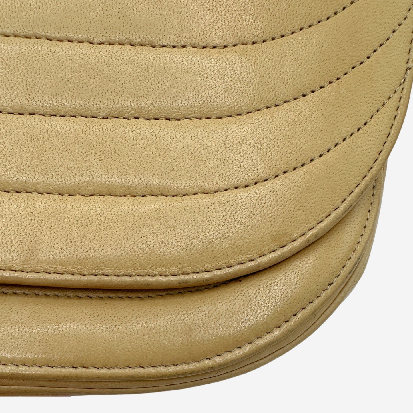 Chanel Beige Lambskin Halfmoon