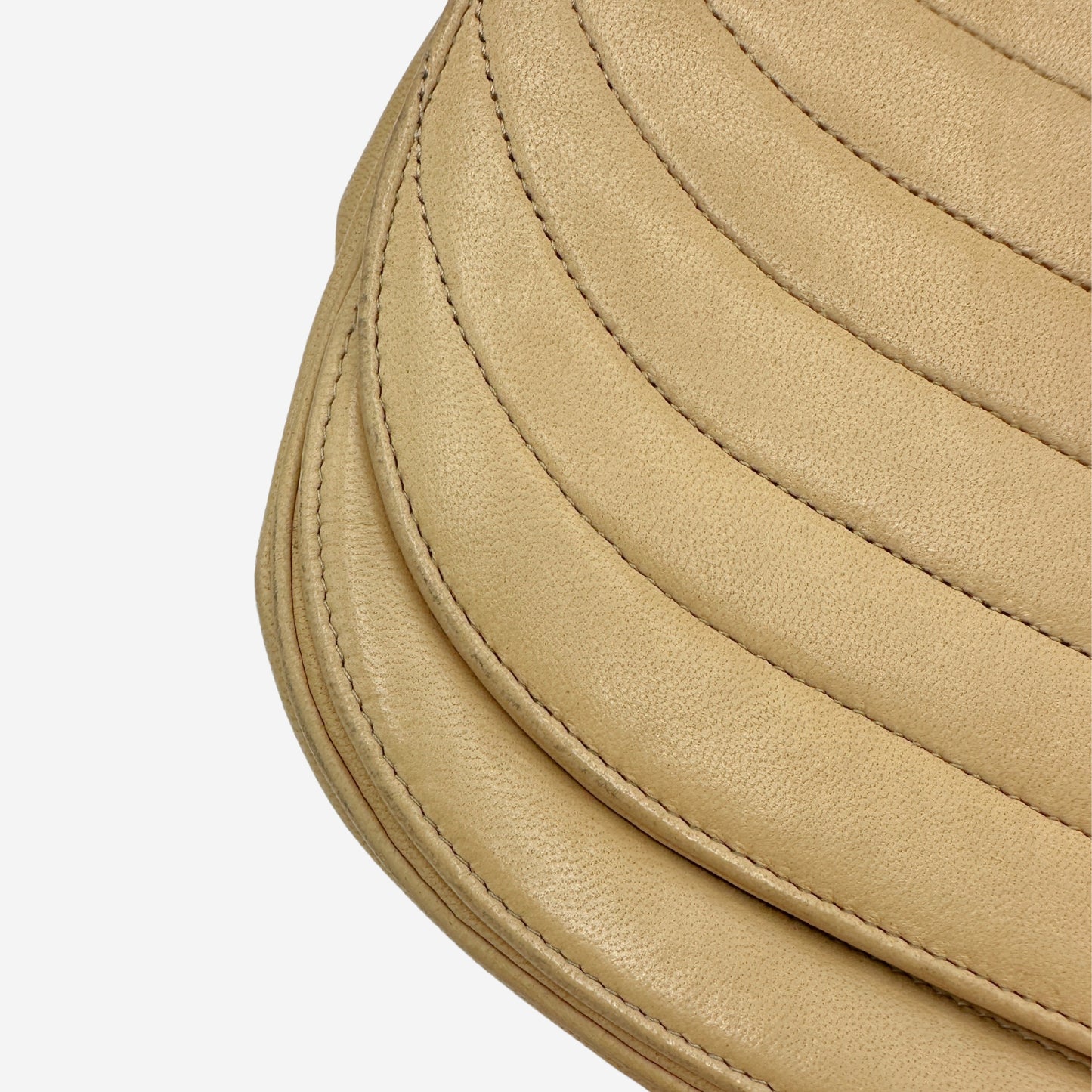 Chanel Beige Lambskin Halfmoon