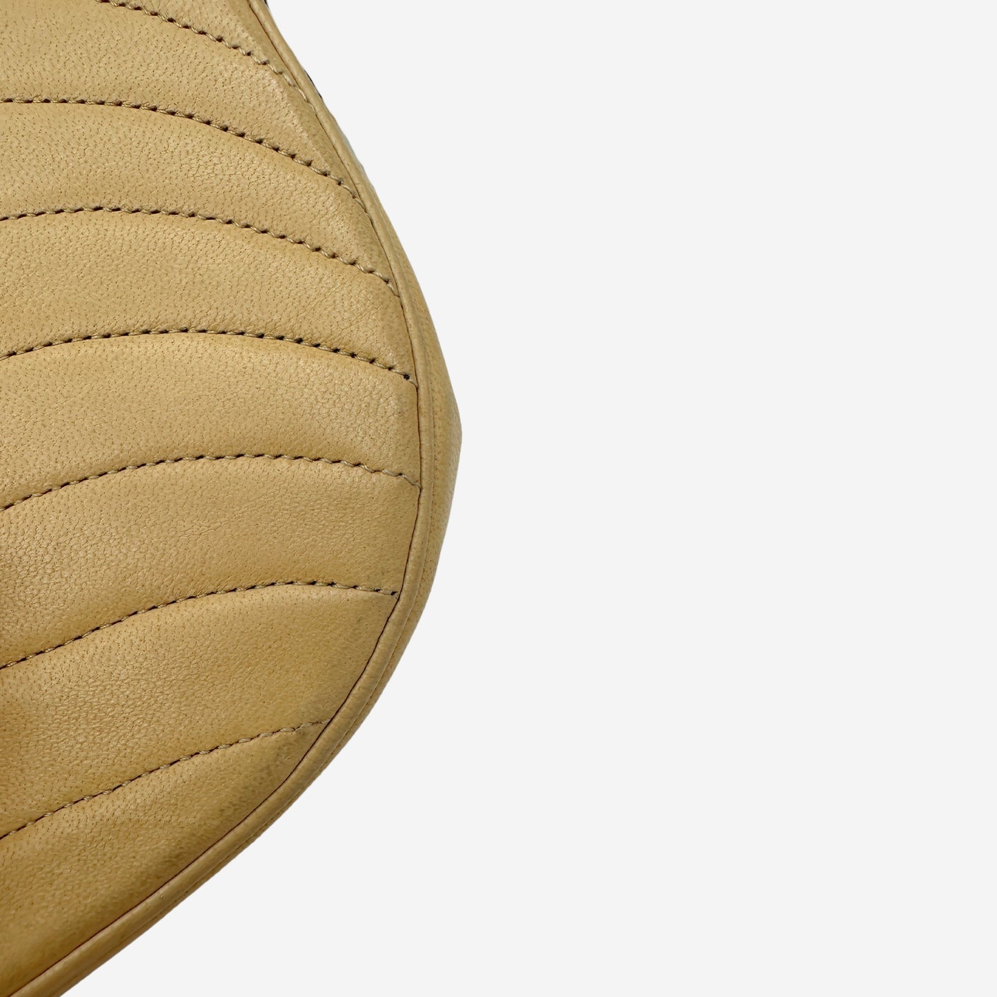 Chanel Beige Lambskin Halfmoon