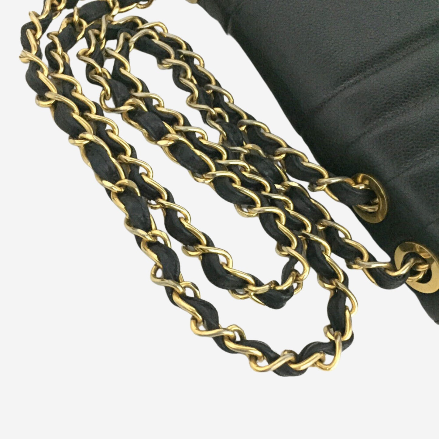 Chanel Black Caviar Vertical Jumbo Flap