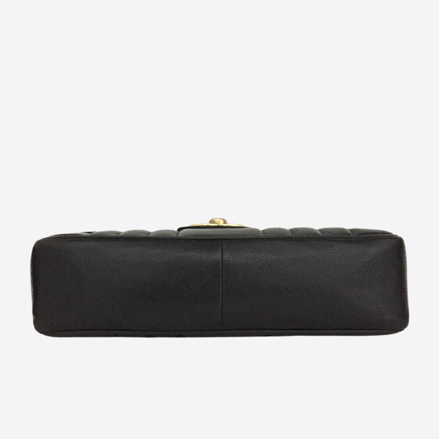 Chanel Black Caviar Vertical Jumbo Flap