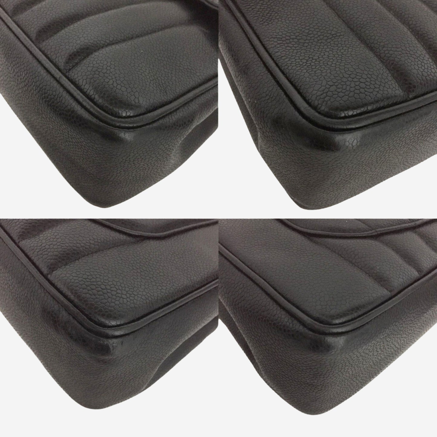 Chanel Black Caviar Vertical Jumbo Flap