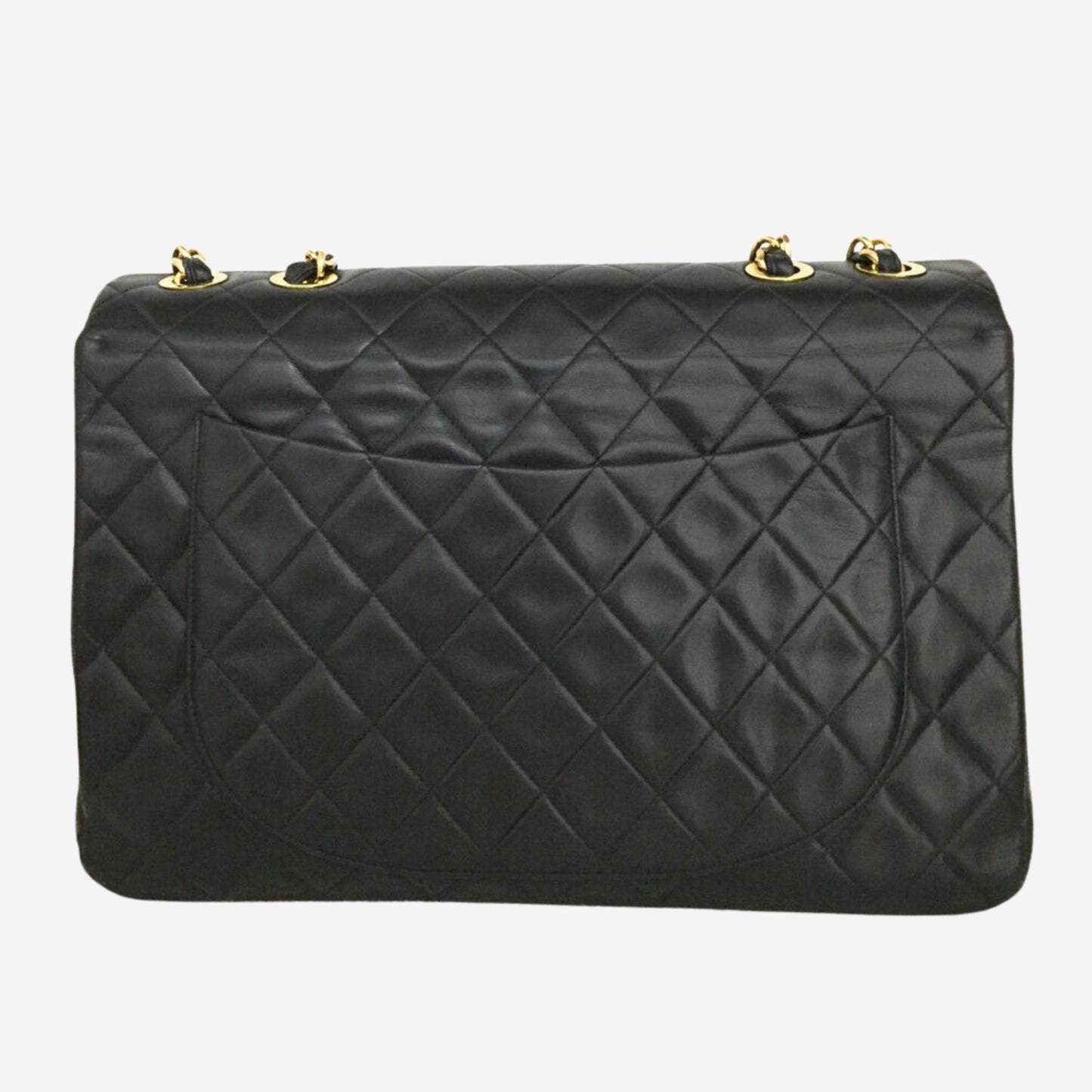 Chanel Black Lambskin Maxi Flap