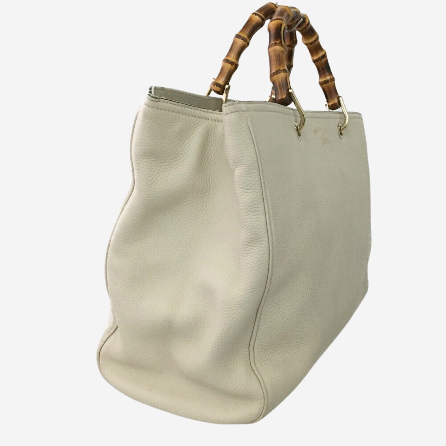 Gucci Ivory Bamboo Shopper