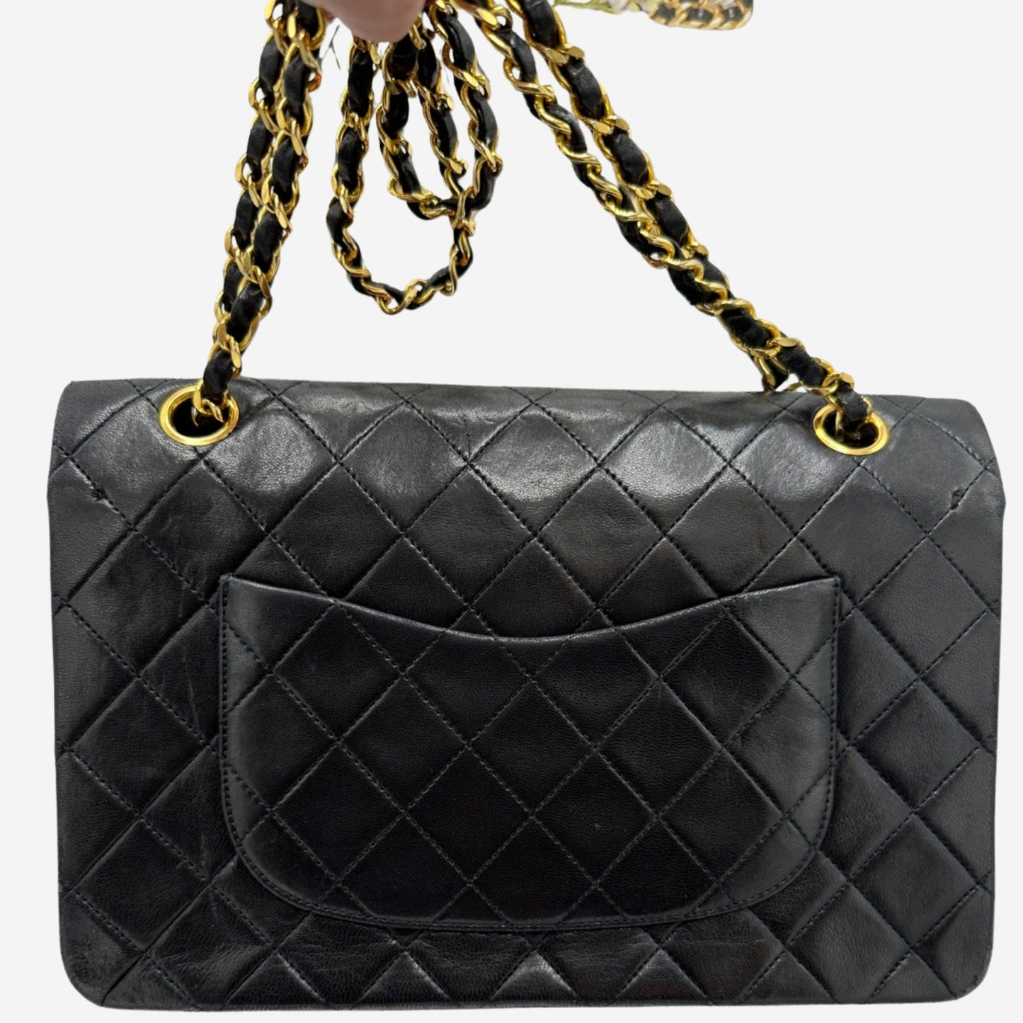 Chanel Black Medium Lambskin Classic Double Flap