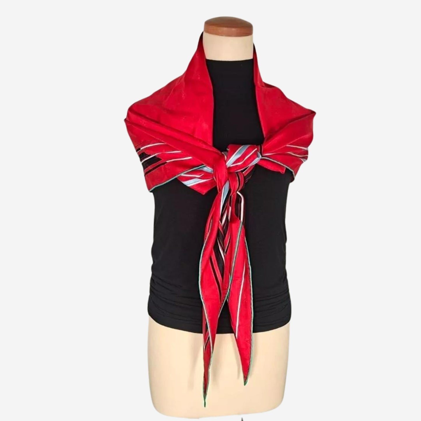 Hermes Rosange GM Scarf Stole Red