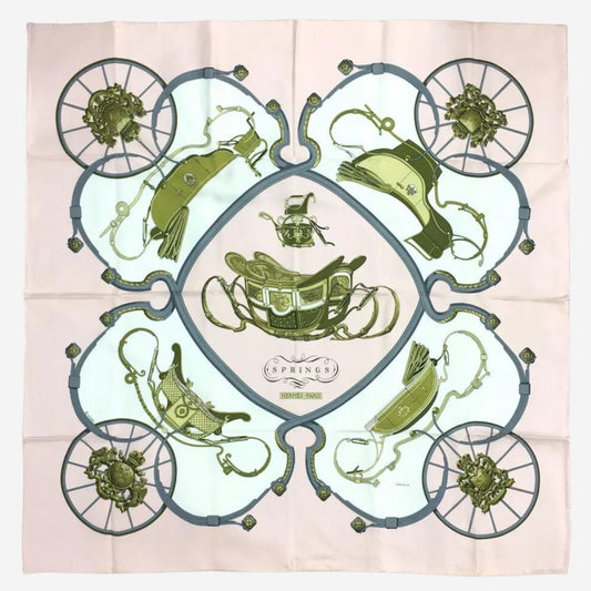 Hermes Springs Silk Scarf, Carre 90