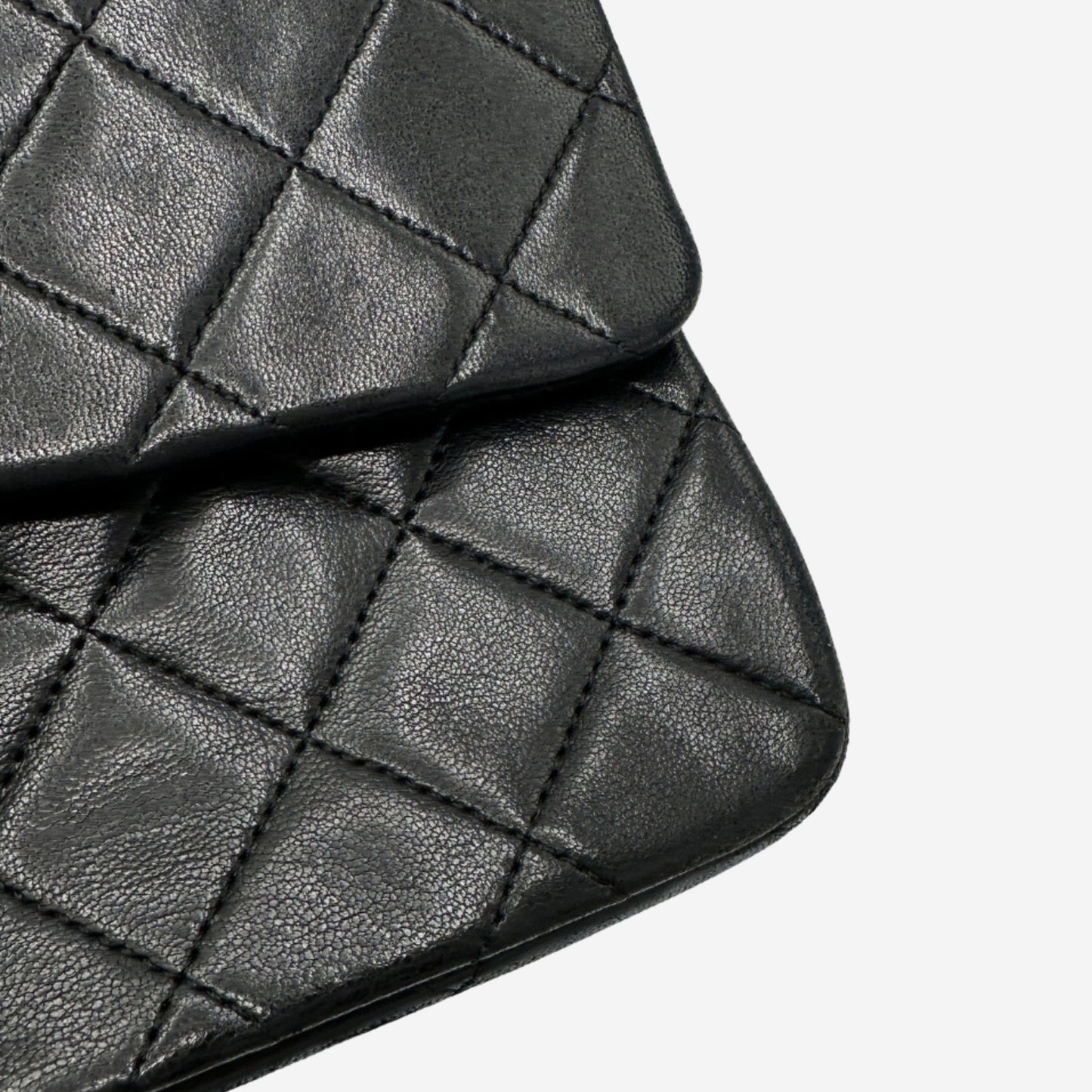 Chanel Black Medium Lambskin Classic Double Flap
