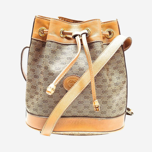 Gucci Vintage Monogram Mini Bucket Bag